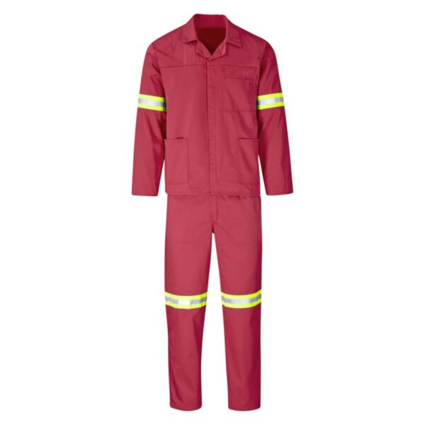 Factory Custom Oil And Gas Industrial  Workwear Orange Reflective Hi Vis  Boilersuit - Image 6