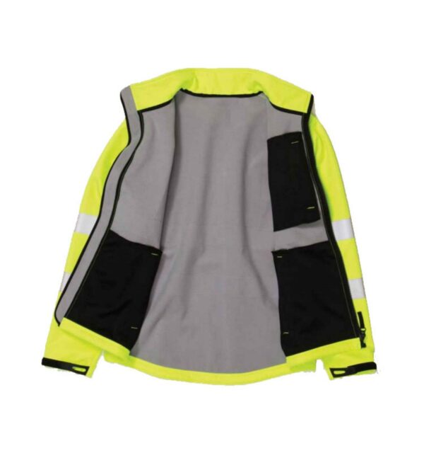 Hot Sale Thermal Hi Vis Windproof Waterproof Workwear Reflective Safety Softshell Jacket - Image 3