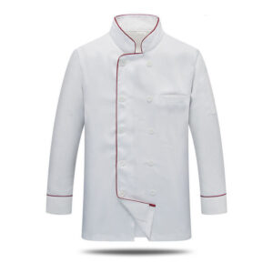 Unisex Chef’s Coat Restaurant Kitchen Uniform Double Breasted Full Sleeves French Cuff Polycotton Chef Jacket