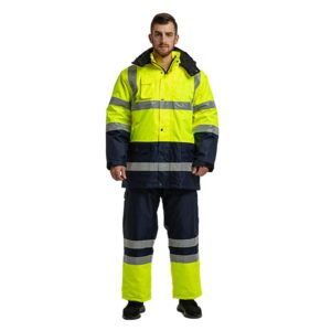 Factory Supply Hi Vis Reflective Safety Custom Logo Workwear Construction Traffic Railway Windproof Jacket