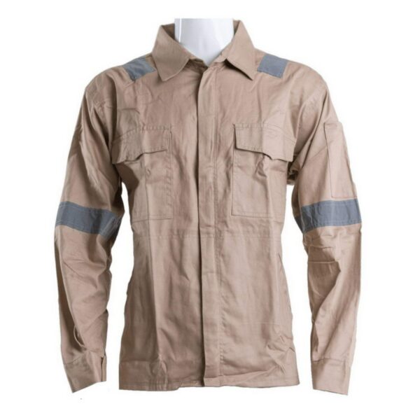 Hot Sale Royal Blue Cotton Mechanical Electrical Fire Retardant Jacket With Reflector - Image 3