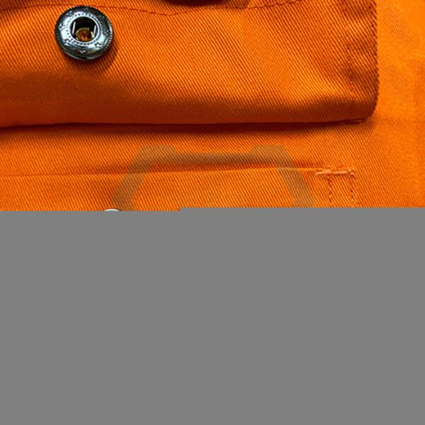 Construction Worker Reflective Hi Vis Safety Work Coverall With Two Pockets On The Chest  Workwear Clothes - Image 5