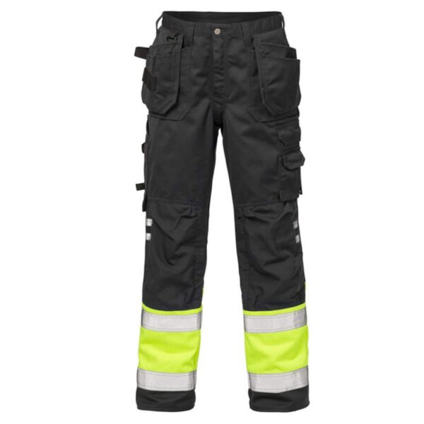 Reflective Oxford Wear Resistant Tear Resistant Multi-Pocket Cargo Work Pants Loose Unisex Premium Hi Vis Waterproof Trousers - Image 2