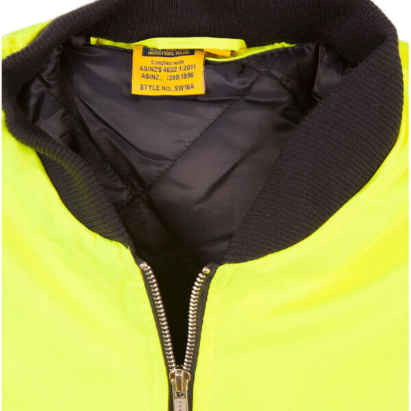 Hot Sale Low Price Custom Logo Traffic Railway Road Workwear Hi Vis Bomber Jackets - Image 6