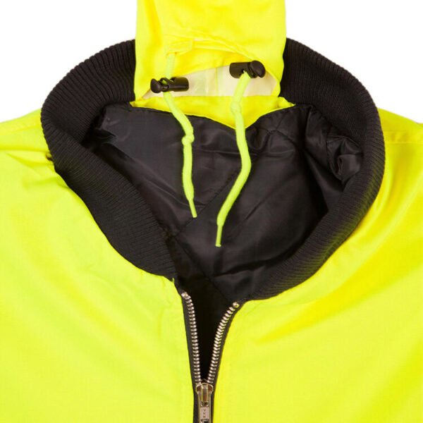 Hot Sale Low Price Custom Logo Traffic Railway Road Workwear Hi Vis Bomber Jackets - Image 5