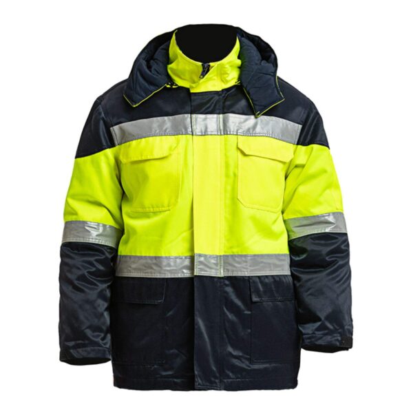 Factory Supply Thickened Reflective Pullover Waterproof Windproof Outdoor Work Coat Traffic Railway Hi Vis Jackets For Men - Image 6