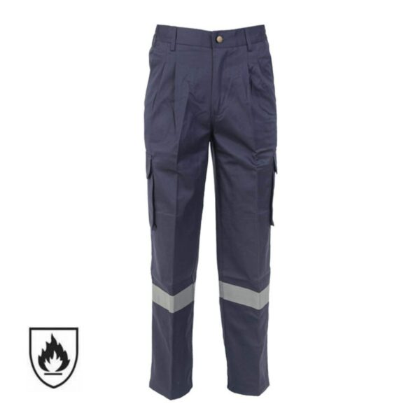 NFPA 2112 High Quality Custom FR Trouser Hi Vis Reflective Cotton Flame Resistant Work Pants - Image 2