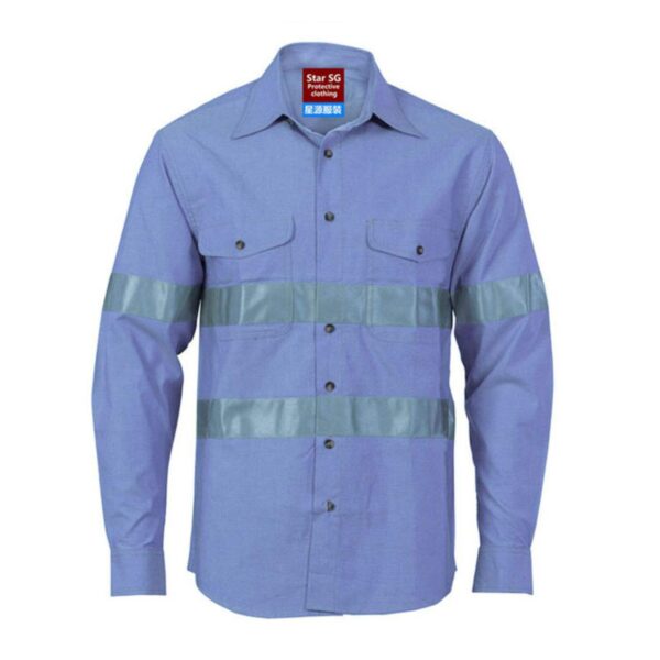 Arc Flash Work Shirts For Welder Hi Vis Reflective Safety Fr Rated Workwear Flame Resistant High Visibility Shirt - Image 4