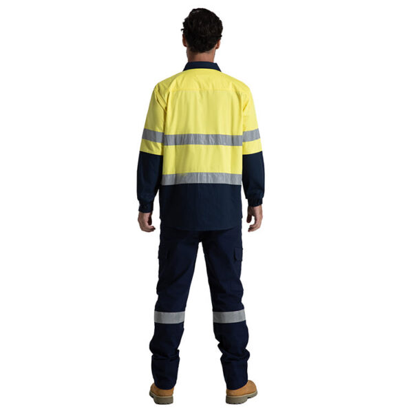 Customizable Australian Mechanic Mining Safety Workwear Reflective Cotton Drill High Vis Clothes - Image 5