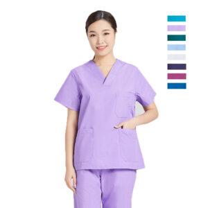 Anti Wrinkle Washable Soft Fabric Hospital Nurse Uniform Women Medical Scrubs Sets Pair