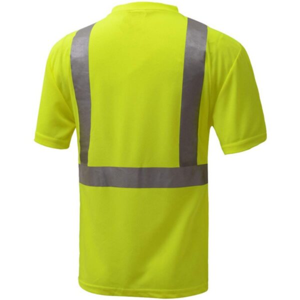 Factory Customize  Workwear Quick-Dry Breathable Premium Pocket Hi Vis Reflective Safety T-Shirt - Image 6