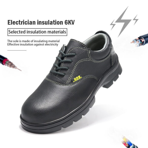 Outdoor Labor Safety Protection  Anti Slip Anti Smash Anti Puncture Coal Welding Work Insulated 6KV Shoes - Image 5