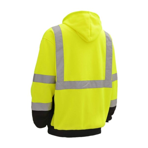 Hot Sale Hi Vis Safety Work Construction Workwear Traffic Railway Antistatic Hoodie - Image 4