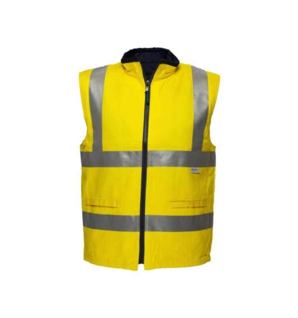 Customize Security Reflective Winter Waistcoat Insulate Safety Fleece Waterproof Hi Vis Safety Vest - Image 2