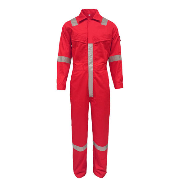 Factory Custom Protect Work Wear Clothes NFPA 2112 EN 11612 Cotton Fireproof FRC Fire retardant Coveralls For Men - Image 4
