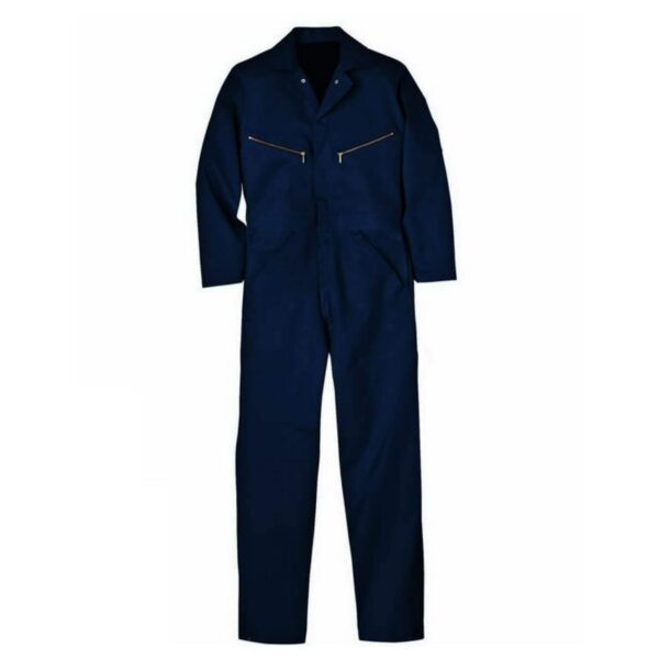 Customize Logo Workwear With Metal Zippers Industry Mechanical Garage Factory 100% Cotton Coverall - Image 2