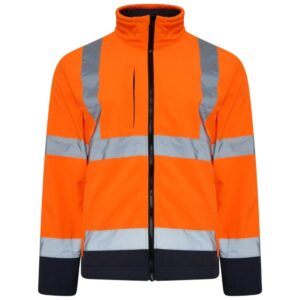 Factory Supply Hot Sale Reflective Safety Workwear Fleece Waterproof Windproof High Visibility Softshell Jacket
