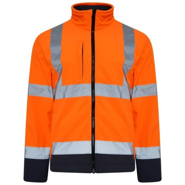 Factory Supply Hot Sale Reflective Safety Workwear Fleece Waterproof Windproof High Visibility Softshell Jacket