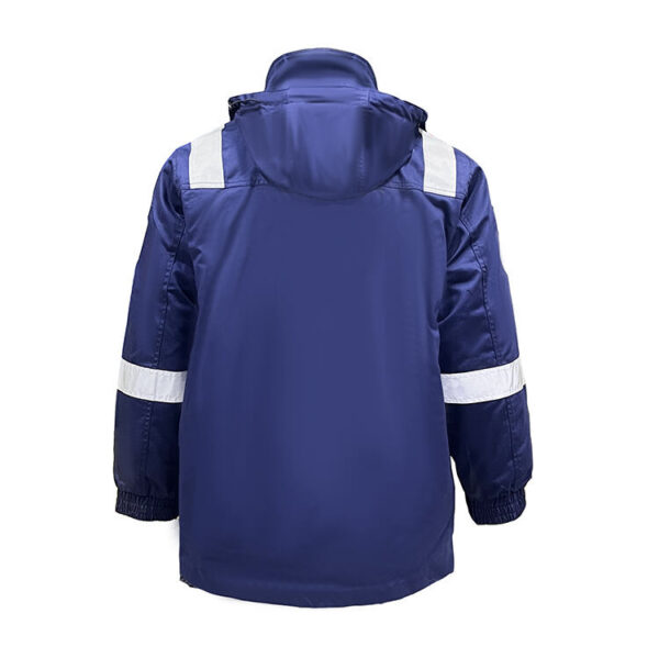 Factory Supply Hi Vis Reflective Safety Clothes Waterproof Antistatic Fireproof Flame Retardant Jacket - Image 2