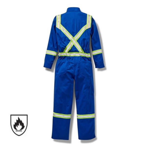 EN11612 Industrial Cotton/Polyester Hi Vis Reflective IFR Wrokwear Oil And Gas Industry Inherent Fire Retardant Boiler Suits - Image 4