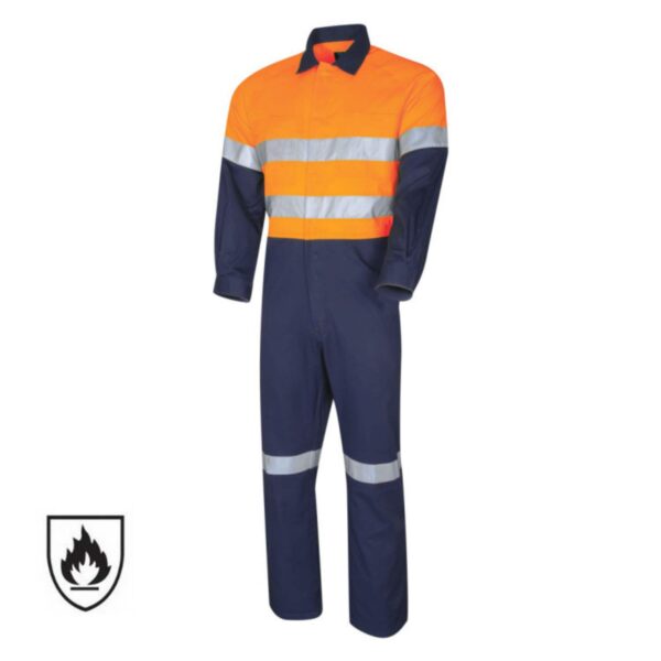 Factory Supply Reflective FR Coverall Mining Oil And Gad Construction Industry Flame Resistant Hi Vis Clothing