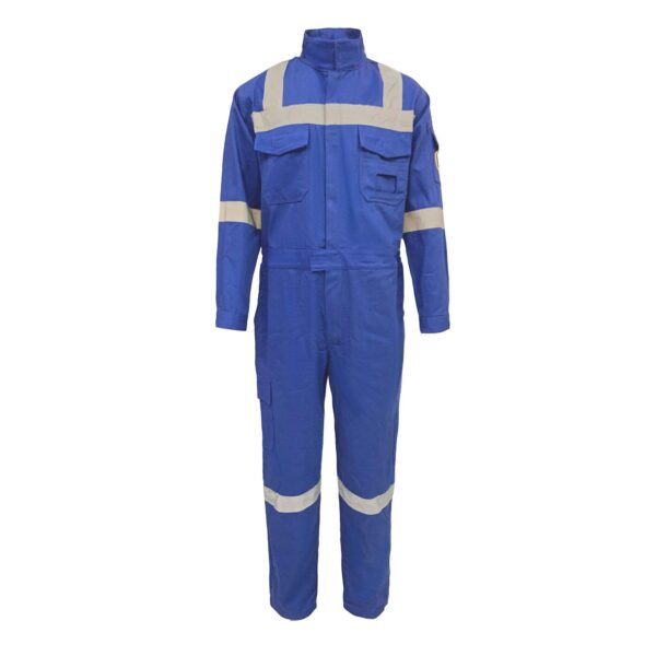Factory Supply FR Overalls Hi Vis Reflective Antistatic Construction Oil And Gas Petroleum Safety Cotton Fire Resistant Coveralls - Image 5