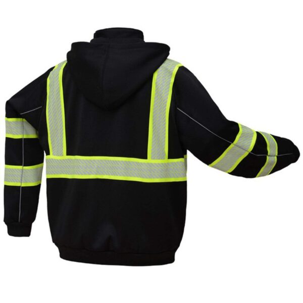Safety Reflective Construction Winter Waterproof Workwear Cotton/Polyester Fleece Security Hi Vis Soft Shell Jacket - Image 5