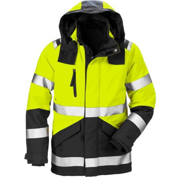 Hot Sale Hi Vis Waterproof Windproof Construction Safety Workwear Reflective Warm Thermal Jacket - Image 4