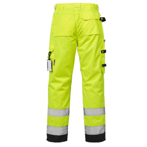 Hi Vis Reflective Safety Work Cargo Pants For Traffic Railway Road Mining Multi-Pocket Waterproof Oil Proof Orange Hi Vis Trousers - Image 4