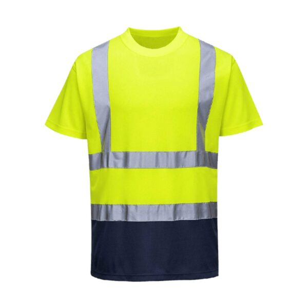 Factory Direct  Multi-color Shirt Hi Vis Reflective Crew Neck Shirt - Image 3