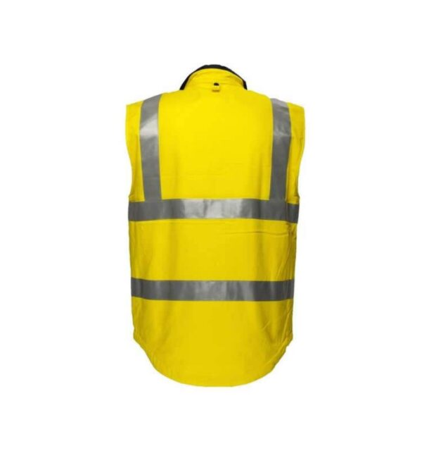 Customize Security Reflective Winter Waistcoat Insulate Safety Fleece Waterproof Hi Vis Safety Vest - Image 3