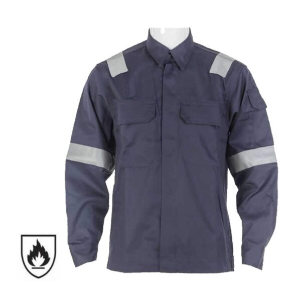 Manufacture Custom Protective Construction Workwear Technician Fire Proof Hi Vis Reflective FR Jacket