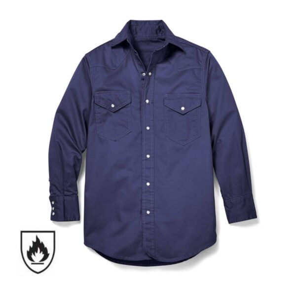 Factory Customize Logo High Quality Flame Resistant Welder Workwear Long Sleeve Aramid Nomex ARC Rate Flame Resistant Shirt - Image 4