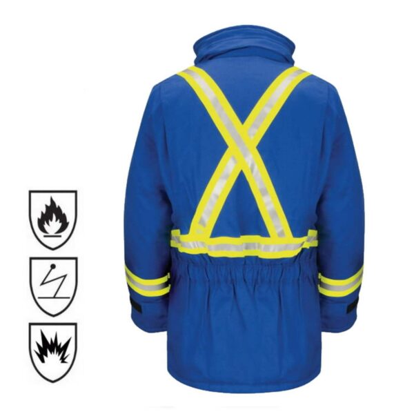 Industrial Antistatic Fireproof Anti Acid Nomex FR Jacket Oil And Gas Petroleum Flame Resistant Coat - Image 4