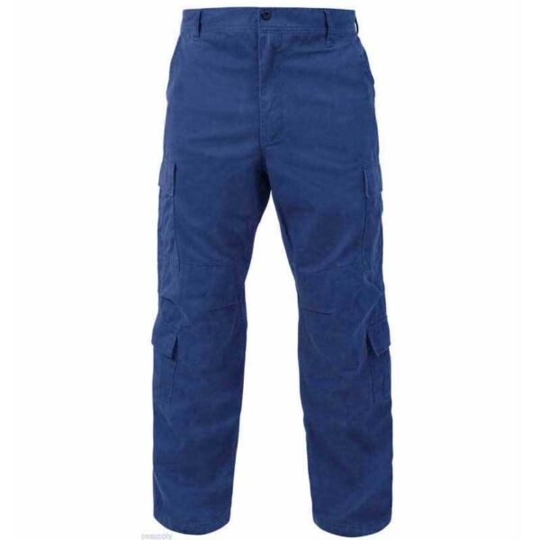 Customize Fire Resistant Work wear Multi Pockets Trousers Canvas Carpenter Blue Safety FR Work Cargo Pants For Men - Image 5