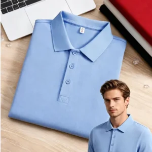 100% Combed Cotton Unisex Short Sleeve Polo Shirt Breathable Casual Golf Blank Custom Logo