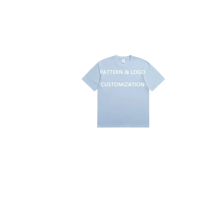 100-Cotton-220g-Heavyweight-Knitted-Casual-Blank-T-Shirt-Solid-Color-Regular-Fit-Crewneck-Short-Sleeve-Comfortable-Quick