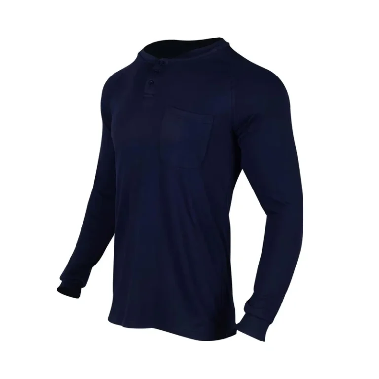 100-Cotton-CAT-2-Flame-Retardant-Twill-Long-Sleeve-Work-Shirt-for-Welding-Safety-240-GSM-for-Safety-Workwear