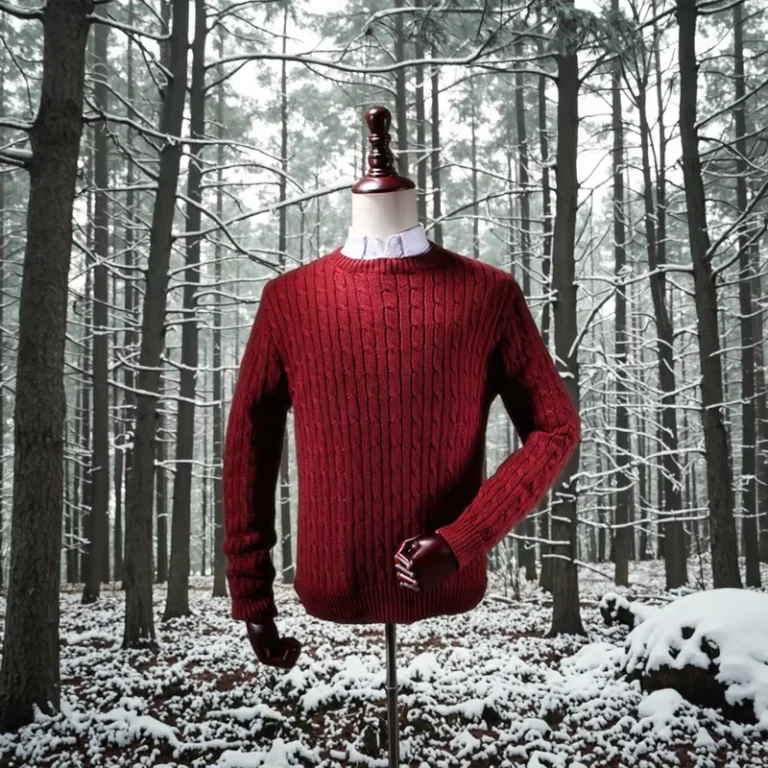 100-Cotton-Cable-Knit-Sweater-Jumper-for-Men