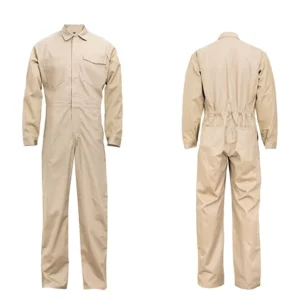 100% Cotton FR Anti-Static Coverall Safety Work Light Weight Fire Resistant One-Piece Jacket Suit Breathable Workwear