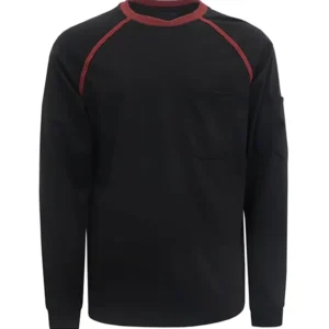100% Cotton Flame Resistant T Shirt Fire Retardant 5.5OZ Spring Summer Men’s CAT2 EN 11612 Certified