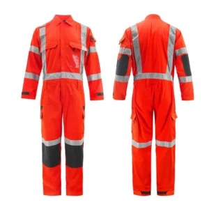 100% Cotton Hi Vis Coveralls Workwear Safety Reflective Workwear Workshop Mechanical Custom Logo Working Coveralls