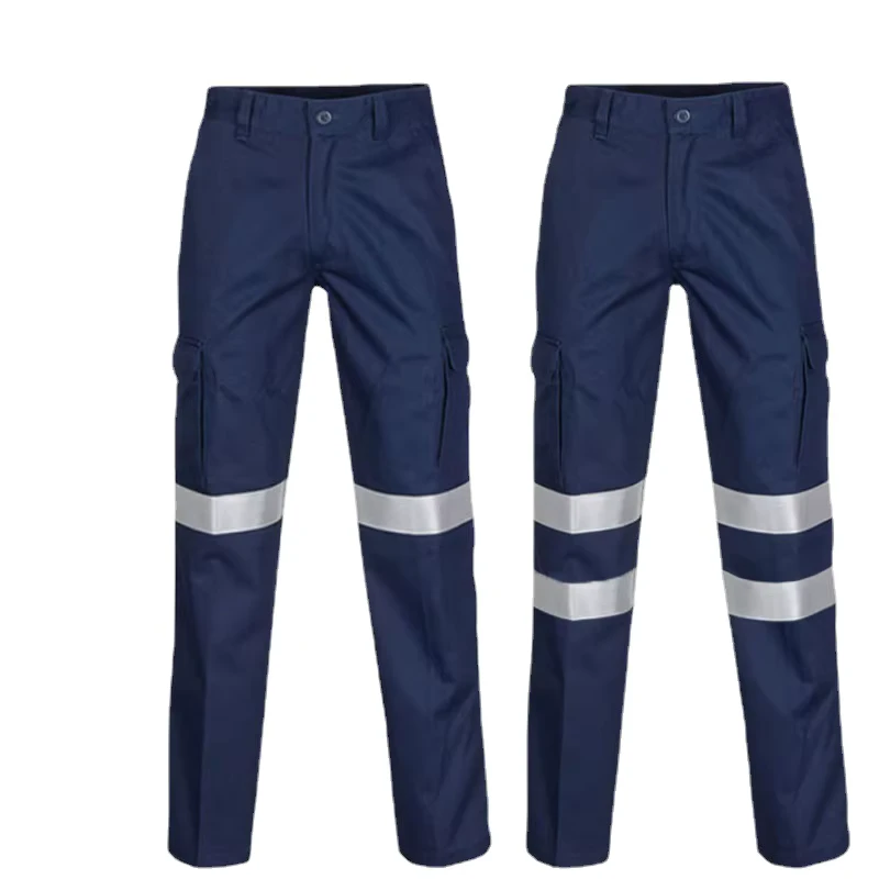 100% Cotton Hi Vis Reflective Workwear Work Pants for Construction Workers
