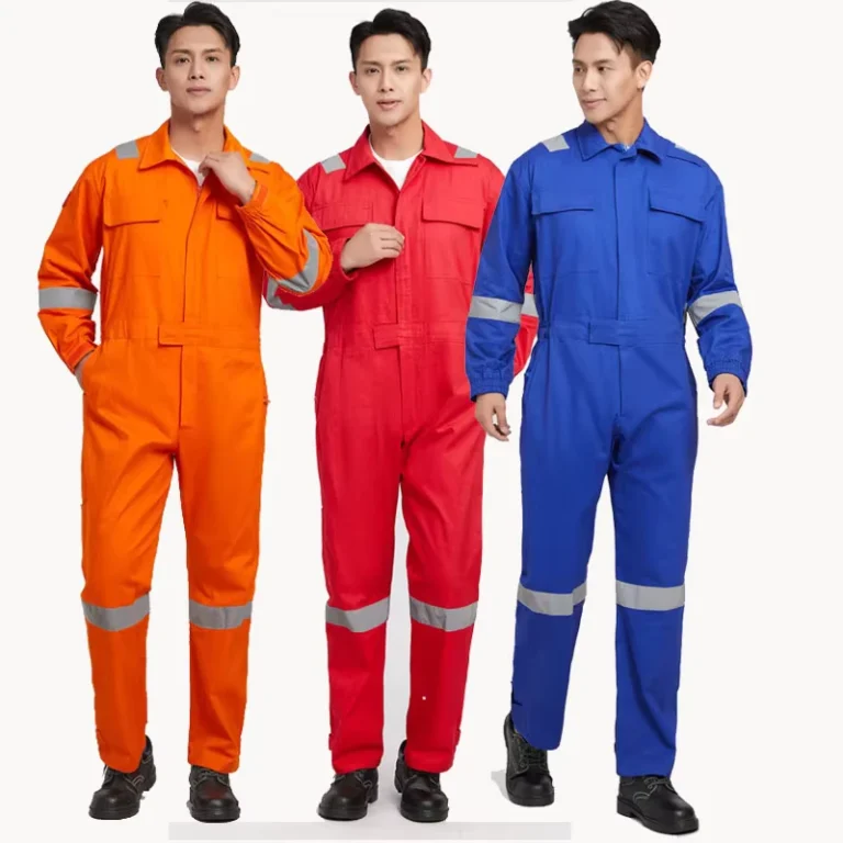 100-Cotton-Mens-Anti-Static-Type-Fully-Encapsulating-Work-Coverall-Boilersuit-Long-Sleeves-High-Visibility-Reflective