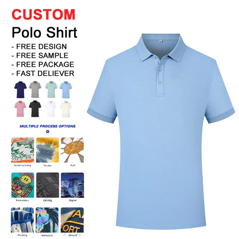 100-Cotton-Mens-Polo-T-Shirts-Custom-Embroidered-Logo-Breathable-Casual-Tops-Jersey-Custom-Polo