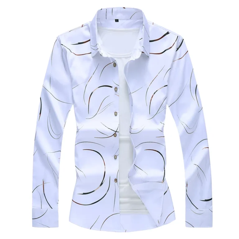 100-Cotton-Mens-Slim-Fit-Long-Sleeve-Stripe-Formal-Casual-Shirt
