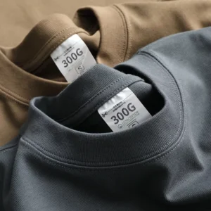 100% Cotton Men’s T shirt Luxury 300G Custom Logo Thick Neck Blank Oversized Bulk Supplier Breathable T shirts For Men