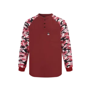 100% Cotton NFPA 2112 Fire Retardant Safety Work Shirts Customized Breathable FR Welding Clothing