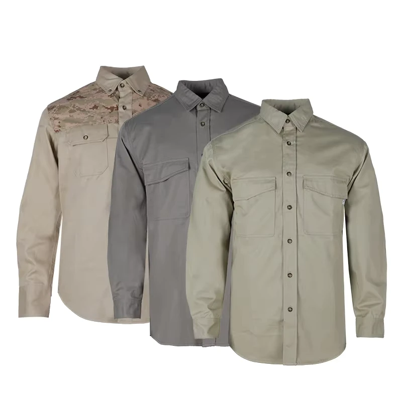 100% Cotton Nfpa 2112 FR American Welding Fire Resistant Works Shirt for Sale