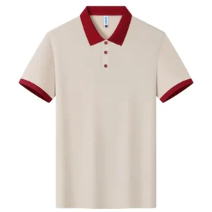 100% Cotton Polo Shirt Custom Workwear Embroidery Team Advertising Contrast Collar T-Shirt